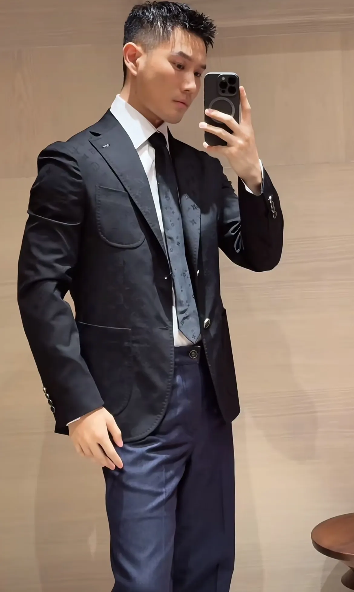 Louis Vuitton/Louis Vuitton all-over printed jacquard blazer
